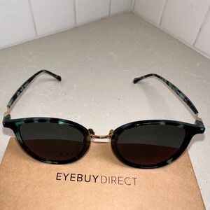 Eyebuydirect Aloft Frames 48-21-142 Gold/Green Tortoise Unisex Designer Eyewear‎